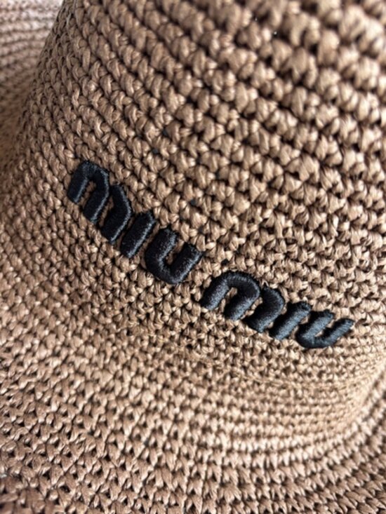 ?MIU MIU? brown straw hat main image 4